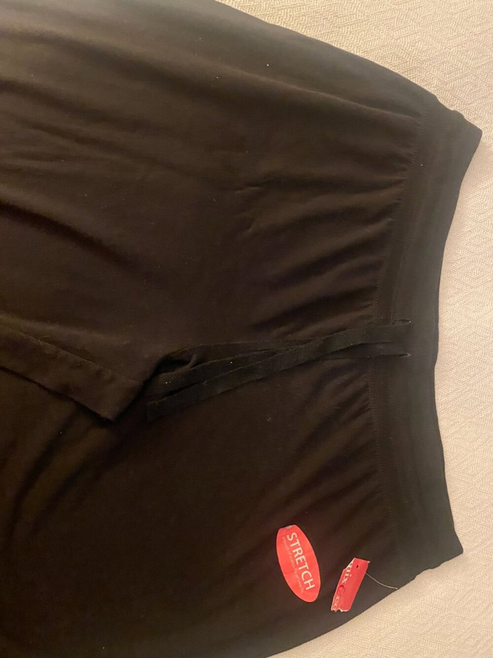 Women's Black cotton stretch pants